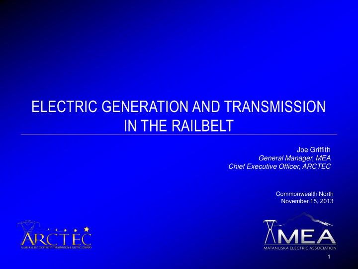electric generation and transmission