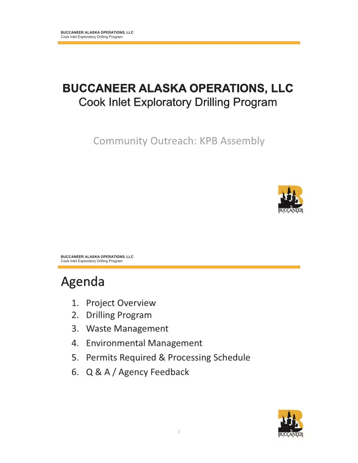 agenda agenda
