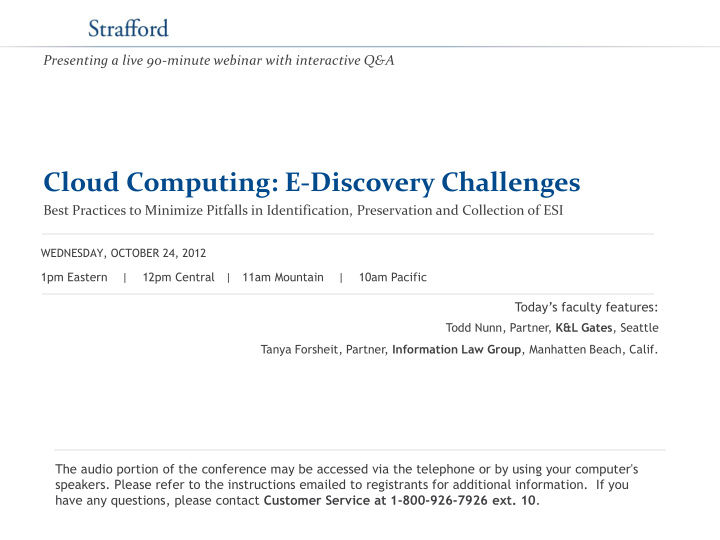 cloud computing e discovery challenges best practices to