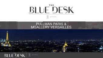 MGALLERY VERSAILLES    STRATEGIC LOCATIONS IN PARIS    24/24 CATERING FACILITIES