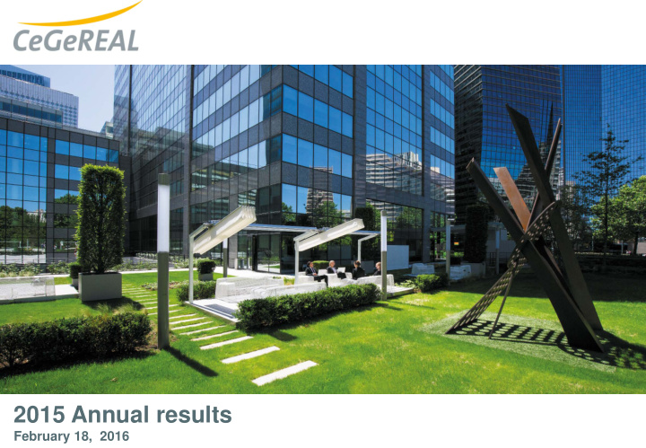 2015 annual results