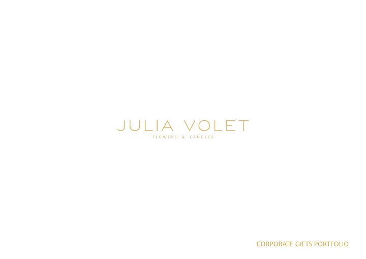 corporate gifts portfolio about
