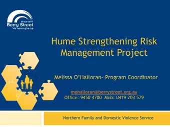 Northern Region  7 Local Govt Areas  Hume  Moreland  Yarra  Darebin  Banyule  Nillumbik