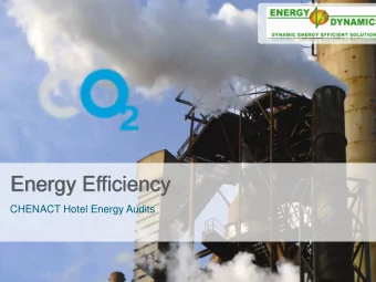 Energy Efficiency  CHENACT Hotel Energy Audits  AGENDA   1.0 EDL Overview   2.0 CHENACT