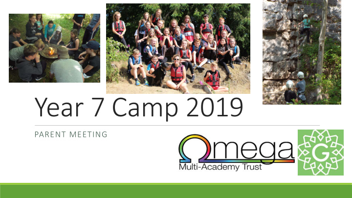 year 7 camp 2019