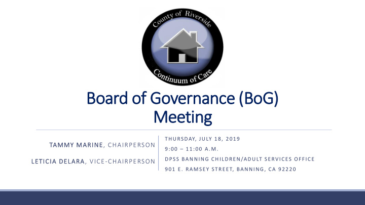 board of governance bog