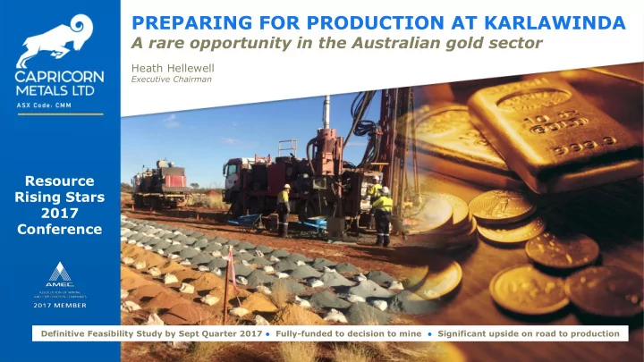 preparing for production at karlawinda