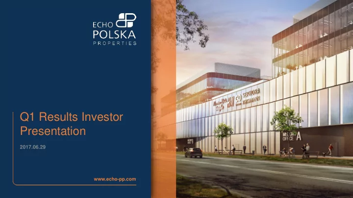 q1 results investor presentation