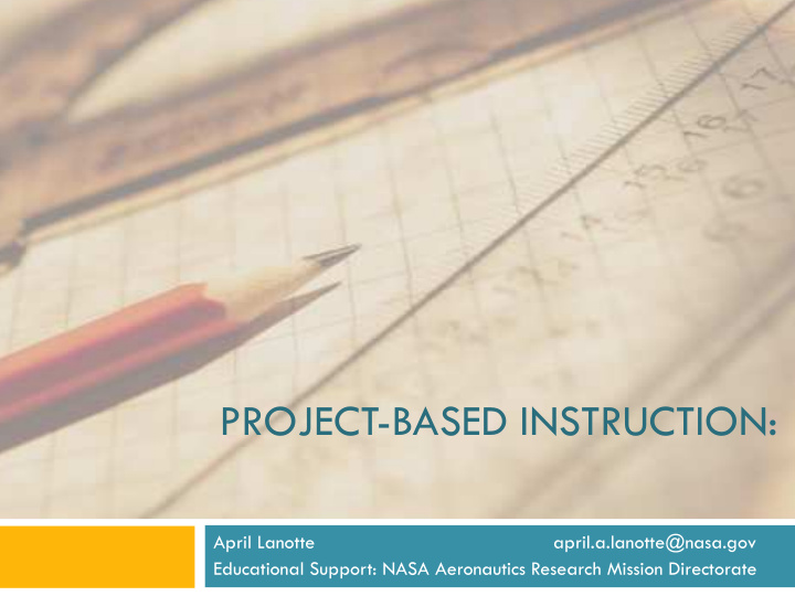 project based instruction
