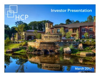 n  HCP , ;t&quot;  %  \\\ /OVA kAl0 or  March 2017  Experienced Senior Leadership Team  Michael