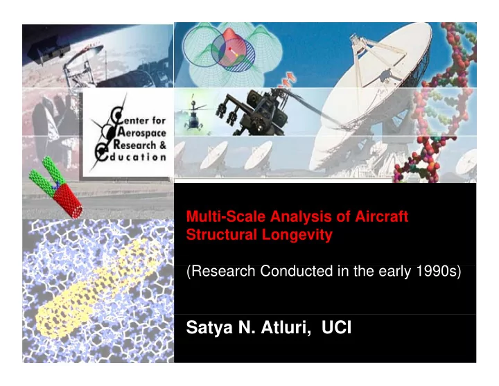 satya n atluri uci life cycle of an aircraft