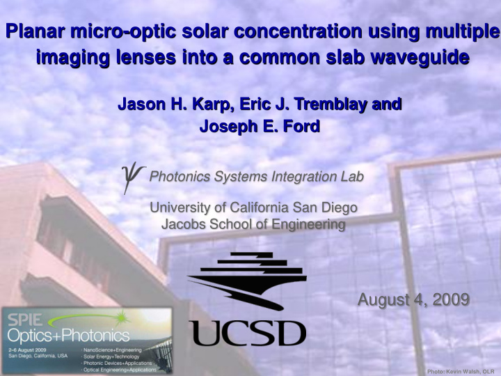 planar micro optic solar concentration using multiple