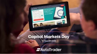 Capital Markets Day  Improving the Car Buying Journey from search to transaction  Jason Biffin