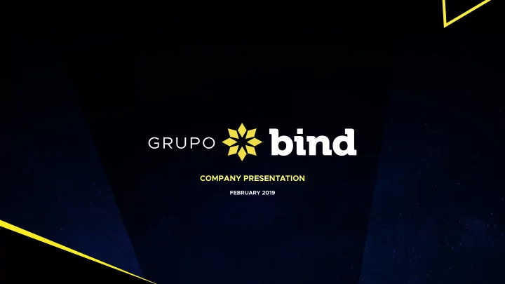 company presentation
