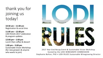 thank you for  joining us  today!  10:30 am  11:00 am  Registration &amp; social time  11:00 am