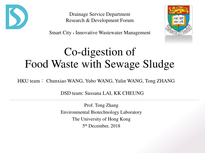 food waste with sewage sludge