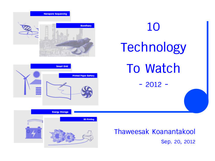 10 technology to watch