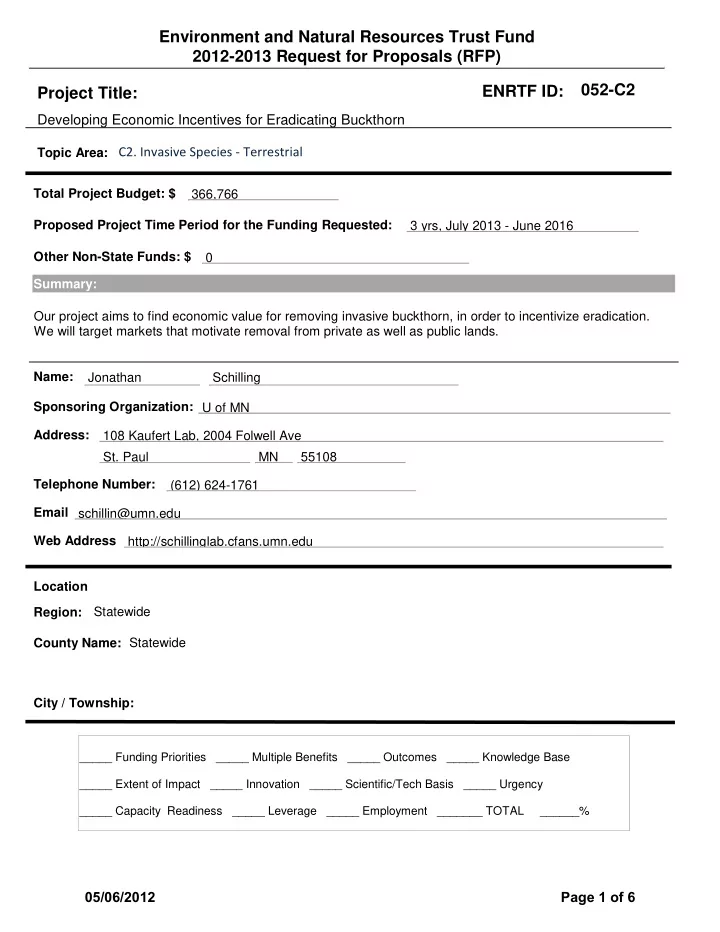 environment and natural resources trust fund 2012 2013