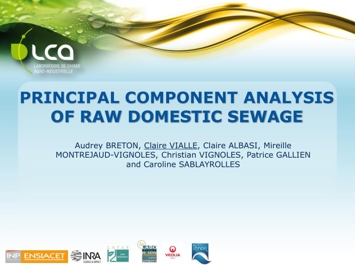 of raw domestic sewage