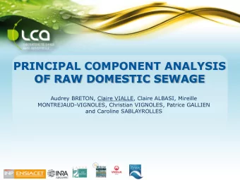 OF RAW DOMESTIC SEWAGE  Audrey BRETON, Claire VIALLE, Claire ALBASI, Mireille  MONTREJAUD-VIGNOLES,