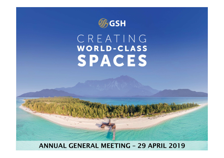 annual general meeting 29 april 2019 agenda
