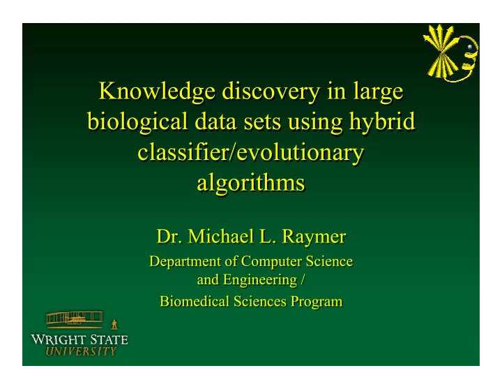 knowledge discovery in large knowledge discovery in large