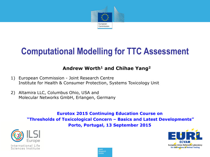 computational modelling for ttc assessment