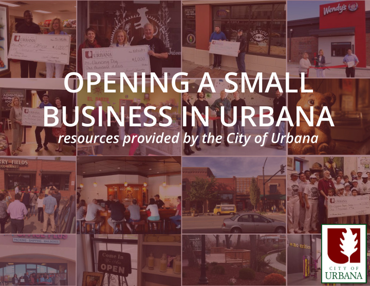 opening a small business in urbana