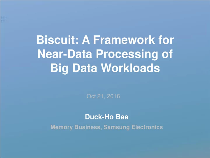 biscuit a framework for