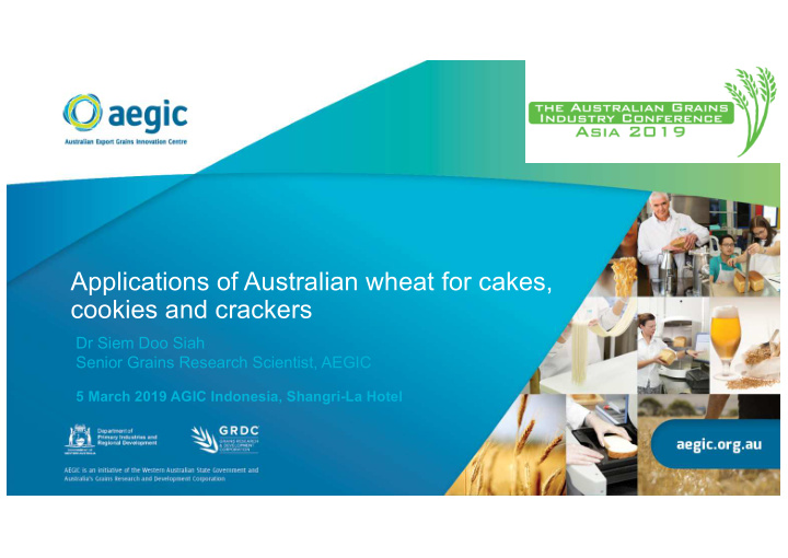applications of australian wheat for cakes cookies and