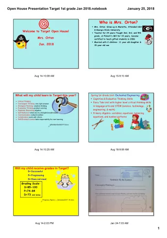 Who is Mrs. Orton?  Mrs. Orton -Grew up in Marietta, Attended UGA  &amp; Georgia State