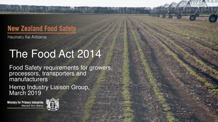 the food act 2014