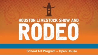 School Art Program  Open House  AGENDA  Introductions  Program Updates  Contest