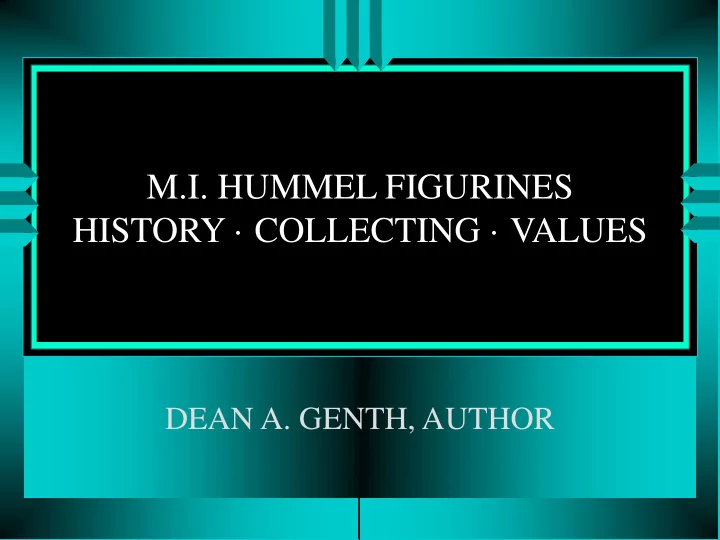 m i hummel figurines history collecting values