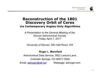 Reconstruction of the 1801  Discovery Orbit of Ceres  via Contemporary Angles-Only Algorithms  A