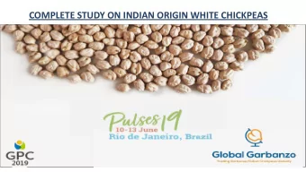 COMPLETE STUDY ON INDIAN ORIGIN WHITE CHICKPEAS  INDIAN PRODCTION EXPLANATION OF ALL VARITIES OF