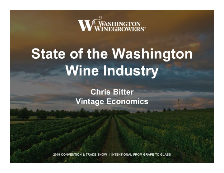 state of the washington wine industry