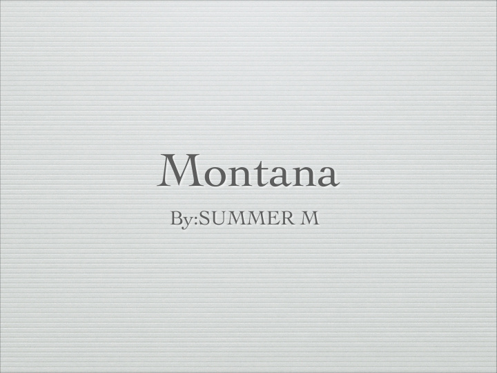 montana