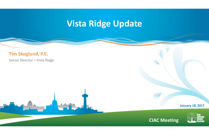 vista ridge update