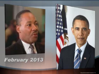 Fe  February  bruary 2013  2013  Qacps/boe/easter/revised 2-13  I have a dream that one day this