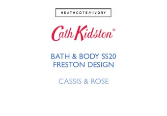 BATH &amp; BODY SS20  FRESTON DESIGN  CASSIS &amp; ROSE  CASSIS &amp; ROSE  Imagine leafy clusters