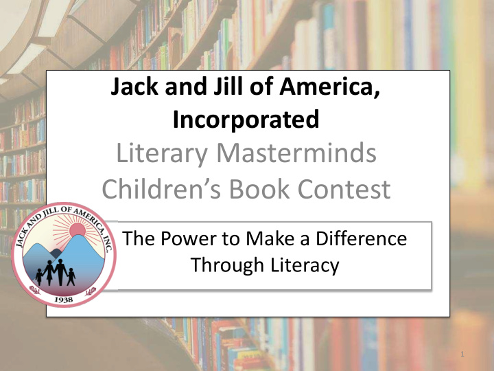 children s book contest the power to make a difference