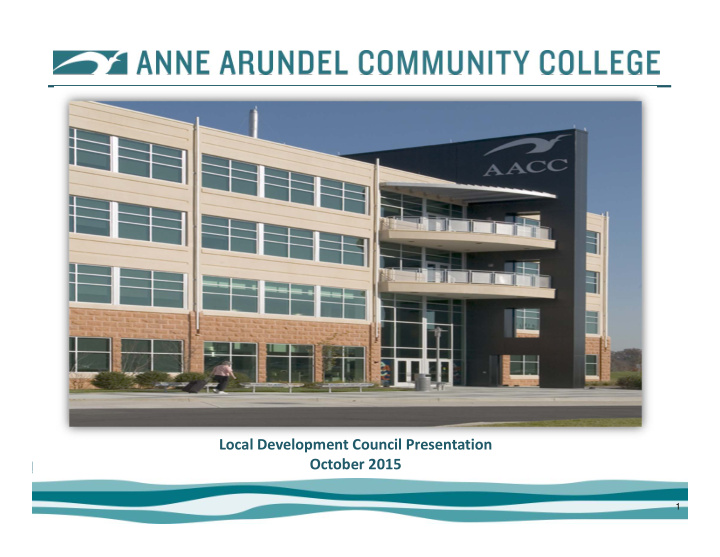 local development council presentation october 2015