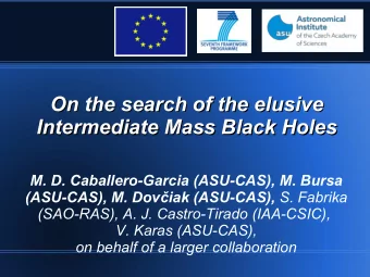 On the search of the elusive  On the search of the elusive  Intermediate Mass Black Holes