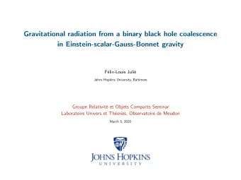 Gravitational radiation from a binary black hole coalescence  in Einstein-scalar-Gauss-Bonnet