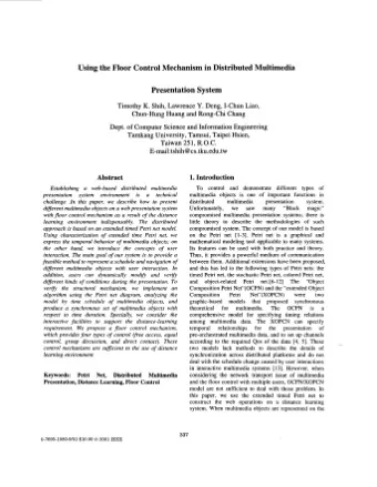 Presentation System zyxwvutsrqponmlkjihgfedcbaZYXWVUTSRQPONMLKJIHGFEDCBA  Using the Floor Control