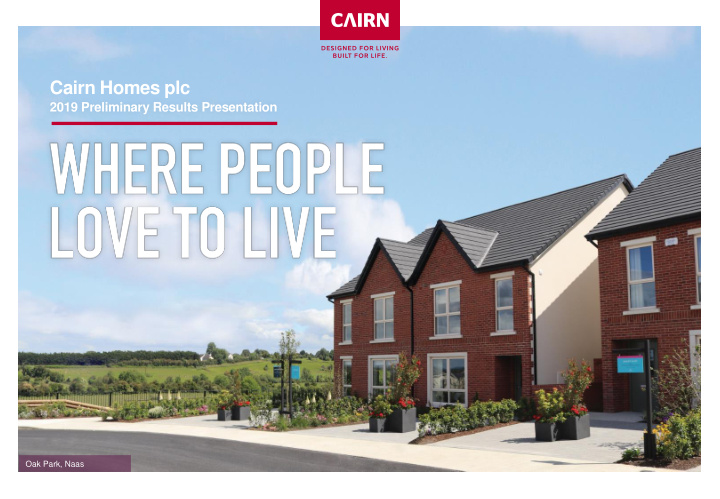 cairn homes plc