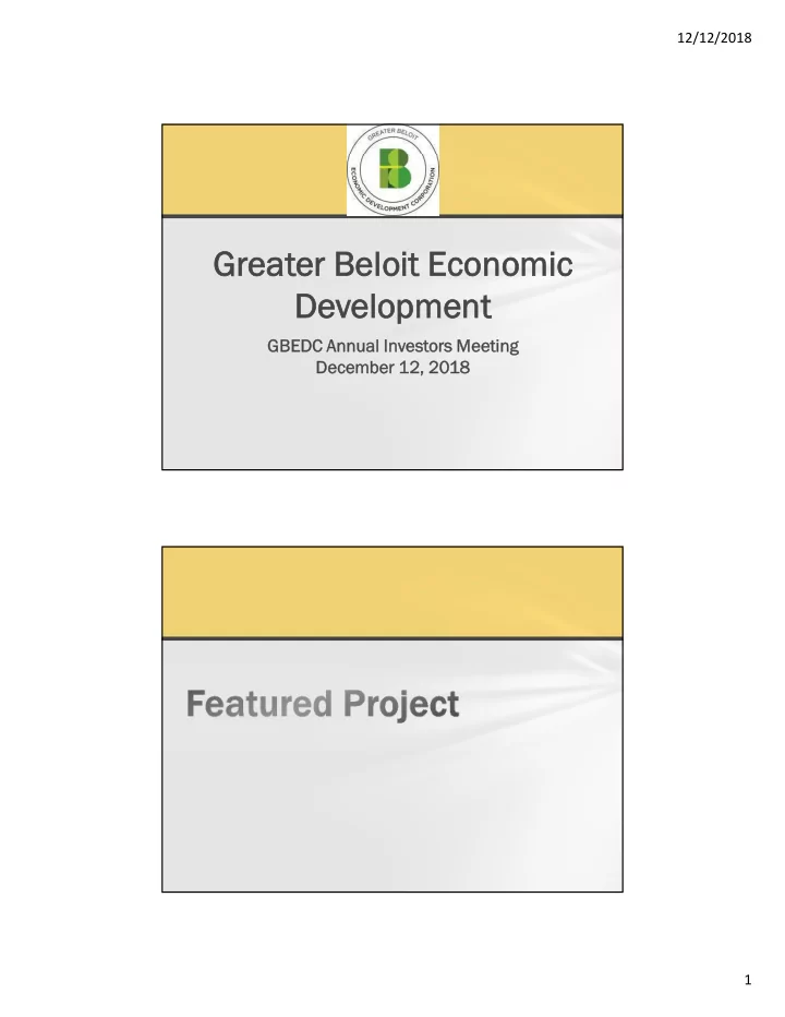 greater beloi oit econom omic develop opment