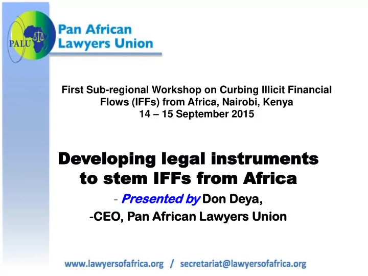 de developing eloping le legal gal instr instruments