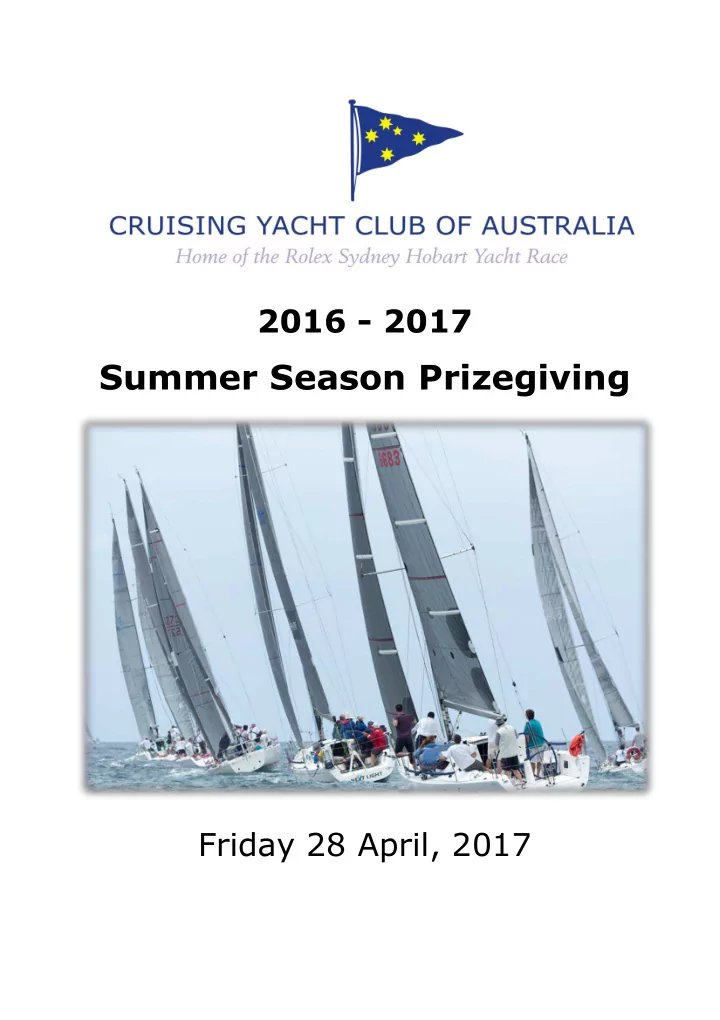 summer season prizegiving